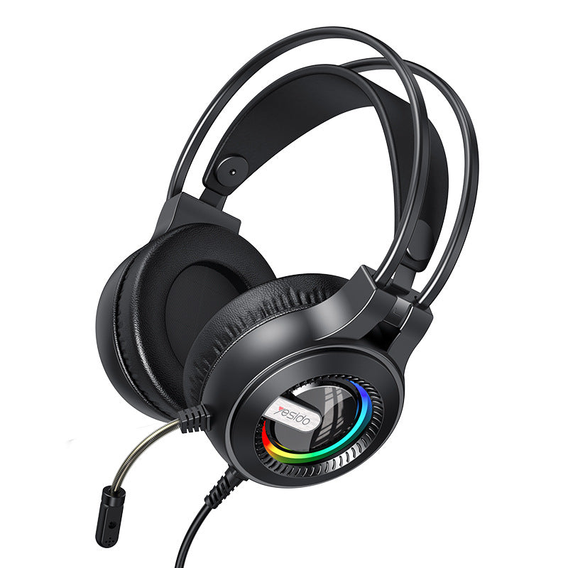 YESIDO EK02 Computer Gaming Headset Headphone Over-ear Earphone with Microphone YESIDO EK02 Computer Gaming Headset Headphone Over-ear Earphone with Microphone